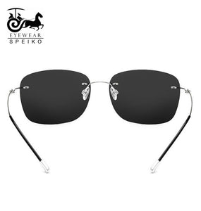 B Titanium sunglasses 31025 rimless square sunglasses 51-18-138 myopia reading sunglasses ultralight frame Driving glasses