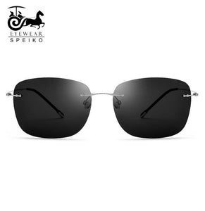 B Titanium sunglasses 31025 rimless square sunglasses 51-18-138 myopia reading sunglasses ultralight frame Driving glasses