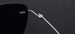 B Titanium sunglasses 31025 rimless square sunglasses 51-18-138 myopia reading sunglasses ultralight frame Driving glasses