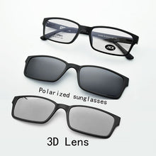 Load image into Gallery viewer, B-Ultem Ultra-lighBt Tungsten Titanium eyeglass Frame 3D Magnet Clips on Sunglasses Myopia Functional Glasses Polarized JKK 79