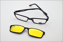 Load image into Gallery viewer, B-Ultem Ultra-lighBt Tungsten Titanium eyeglass Frame 3D Magnet Clips on Sunglasses Myopia Functional Glasses Polarized JKK 79
