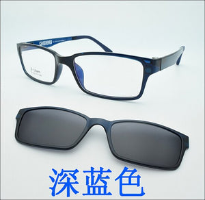 B-Ultem Ultra-lighBt Tungsten Titanium eyeglass Frame 3D Magnet Clips on Sunglasses Myopia Functional Glasses Polarized JKK 79
