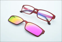 Load image into Gallery viewer, B-Ultem Ultra-lighBt Tungsten Titanium eyeglass Frame 3D Magnet Clips on Sunglasses Myopia Functional Glasses Polarized JKK 79
