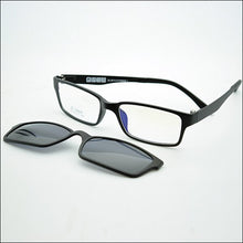 Load image into Gallery viewer, B-Ultem Ultra-lighBt Tungsten Titanium eyeglass Frame 3D Magnet Clips on Sunglasses Myopia Functional Glasses Polarized JKK 79