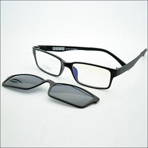 B-Ultem Ultra-lighBt Tungsten Titanium eyeglass Frame 3D Magnet Clips on Sunglasses Myopia Functional Glasses Polarized JKK 79