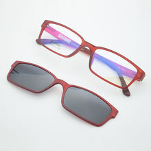 Load image into Gallery viewer, B-Ultem Ultra-lighBt Tungsten Titanium eyeglass Frame 3D Magnet Clips on Sunglasses Myopia Functional Glasses Polarized JKK 79
