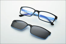 Load image into Gallery viewer, B-Ultem Ultra-lighBt Tungsten Titanium eyeglass Frame 3D Magnet Clips on Sunglasses Myopia Functional Glasses Polarized JKK 79
