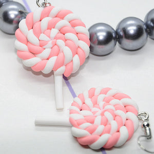 B019 Color Sweets Candy Dangle earrings For Women Jewelry Party Funny Earrings Female Bijoux Wholesale girl New Fashion Kid Gift
