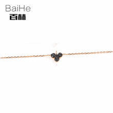 Load image into Gallery viewer, BAIHE Solid 14K Rose Gold 0.23ct Certified 100% natural Pink Sapphire Wedding Women Trendy Fine Jewelry Chain &amp; Link Bracelets