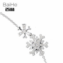 Carica l'immagine nel visualizzatore di Gallery, BAIHE Solid 14K Yellow Gold 0.66ct Certified H/SI 100% Genuine Natural Diamond Wedding Women Office/career Fine Jewelry Bracelet