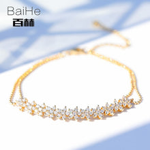 Carica l'immagine nel visualizzatore di Gallery, BAIHE Solid 14K Yellow Gold 1ct Certified H/SI 100% Genuine Natural Diamonds Engagement Women Trendy Fine Jewelry GIFT Bracelet