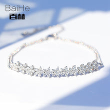 Carica l'immagine nel visualizzatore di Gallery, BAIHE Solid 14K Yellow Gold 1ct Certified H/SI 100% Genuine Natural Diamonds Engagement Women Trendy Fine Jewelry GIFT Bracelet