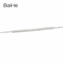Carica l'immagine nel visualizzatore di Gallery, BAIHE Solid 18K Rose Gold(AU750) 0.16ct H/SI Round Full CUT 100% Genuine Natural Diamonds Wedding Trendy Fine Jewelry Bracelet
