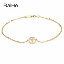 Carica l'immagine nel visualizzatore di Gallery, BAIHE Solid 18K Yellow Gold(AU750) Certified Engagement &amp; Wedding Women Trendy Fine Jewelry Fashion Gift Fashion Bracelet