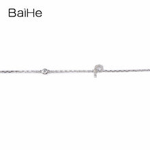 Carica l'immagine nel visualizzatore di Gallery, BAIHE Solid 18K Yellow Gold(AU750) Round Full CUT Genuine Natural Diamonds Engagement Gift Trendy Fine Jewelry Fashion Bracelet