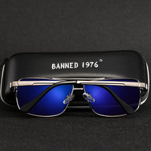 Load image into Gallery viewer, BANNED 1976  Brand Designer Rectangle Rectangle Sunglass Mens Driving Sun GlassesClassic design Fashion Polarized Sunglasses