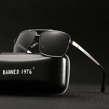 Load image into Gallery viewer, BANNED 1976  Brand Designer Rectangle Rectangle Sunglass Mens Driving Sun GlassesClassic design Fashion Polarized Sunglasses