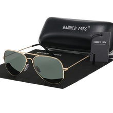 Load image into Gallery viewer, BANNED 1976 Classic HD Polarized Metal frame Aviation Sunglasses Designer Women Men Feminin Brand Name Oculos Vintage Glasses