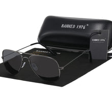 Load image into Gallery viewer, BANNED 1976 Classic HD Polarized Metal frame Aviation Sunglasses Designer Women Men Feminin Brand Name Oculos Vintage Glasses
