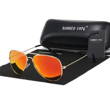 Load image into Gallery viewer, BANNED 1976 Classic HD Polarized Metal frame Aviation Sunglasses Designer Women Men Feminin Brand Name Oculos Vintage Glasses