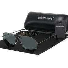 Load image into Gallery viewer, BANNED 1976 Classic HD Polarized Metal frame Aviation Sunglasses Designer Women Men Feminin Brand Name Oculos Vintage Glasses
