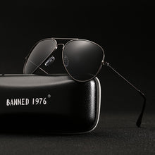 Load image into Gallery viewer, BANNED 1976 Classic HD Polarized Metal frame Aviation Sunglasses Designer Women Men Feminin Brand Name Oculos Vintage Glasses