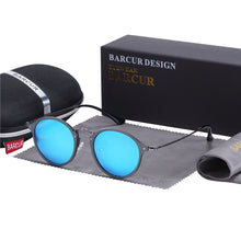 Carica l'immagine nel visualizzatore di Gallery, BARCUR Aluminum Magnesium Vintage Sunglasses For Men Polarized Round Sun Glasses Women Retro Eyewear Oculos Masculino