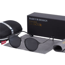 Carica l'immagine nel visualizzatore di Gallery, BARCUR Aluminum Magnesium Vintage Sunglasses For Men Polarized Round Sun Glasses Women Retro Eyewear Oculos Masculino