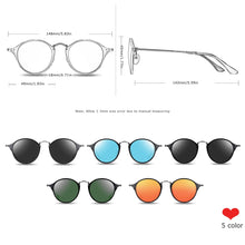 Carica l'immagine nel visualizzatore di Gallery, BARCUR Aluminum Magnesium Vintage Sunglasses For Men Polarized Round Sun Glasses Women Retro Eyewear Oculos Masculino
