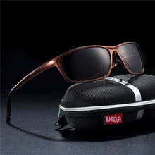 Load image into Gallery viewer, BARCUR Aluminum Polarized Sunglasses for Men Eyewear Accessories Men Blue Mirror Sun Glasses  Goggle