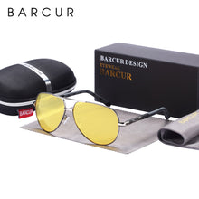 Load image into Gallery viewer, BARCUR Aluminum Vintage Men's Sunglasses Men Polarized Coating Classic Sun Glasses Women Shade Male Driving Accessories Eyewear