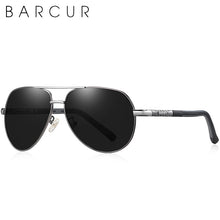 Load image into Gallery viewer, BARCUR Aluminum Vintage Men&#39;s Sunglasses Men Polarized Coating Classic Sun Glasses Women Shade Male Driving Accessories Eyewear