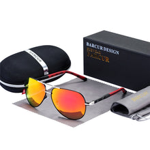 Load image into Gallery viewer, BARCUR Aluminum Vintage Men's Sunglasses Men Polarized Coating Classic Sun Glasses Women Shade Male Driving Accessories Eyewear
