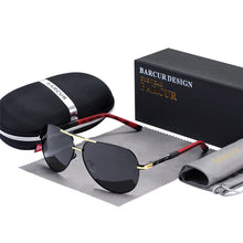 Load image into Gallery viewer, BARCUR Aluminum Vintage Men's Sunglasses Men Polarized Coating Classic Sun Glasses Women Shade Male Driving Accessories Eyewear