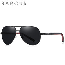Load image into Gallery viewer, BARCUR Aluminum Vintage Men's Sunglasses Men Polarized Coating Classic Sun Glasses Women Shade Male Driving Accessories Eyewear