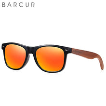 Load image into Gallery viewer, BARCUR Black Walnut Sunglasses  Anti Blue Night Vision Men Women Mirror Sun Glasses UV400 Protection Free Wood Box