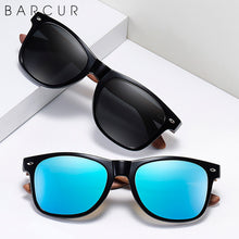 Load image into Gallery viewer, BARCUR Black Walnut Sunglasses  Anti Blue Night Vision Men Women Mirror Sun Glasses UV400 Protection Free Wood Box