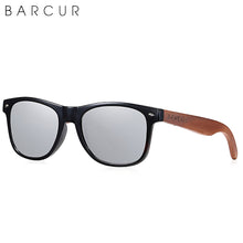 Load image into Gallery viewer, BARCUR Black Walnut Sunglasses  Anti Blue Night Vision Men Women Mirror Sun Glasses UV400 Protection Free Wood Box