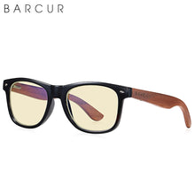 Load image into Gallery viewer, BARCUR Black Walnut Sunglasses  Anti Blue Night Vision Men Women Mirror Sun Glasses UV400 Protection Free Wood Box