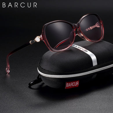 BARCUR Brand Design Oversize Sunglasses Women Polarized Sunglasses Ladies Shades Glasses UV400 Protection