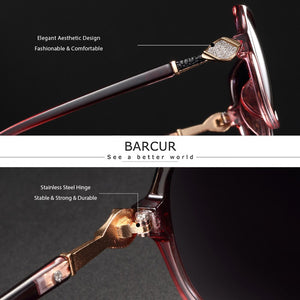 BARCUR Brand Design Oversize Sunglasses Women Polarized Sunglasses Ladies Shades Glasses UV400 Protection