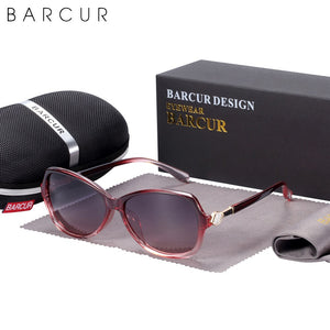 BARCUR Brand Design Oversize Sunglasses Women Polarized Sunglasses Ladies Shades Glasses UV400 Protection