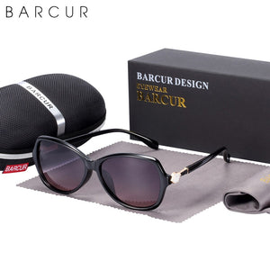 BARCUR Brand Design Oversize Sunglasses Women Polarized Sunglasses Ladies Shades Glasses UV400 Protection