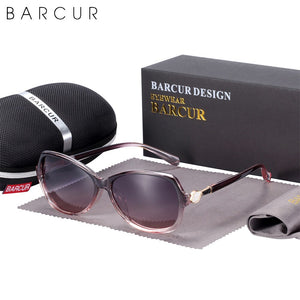 BARCUR Brand Design Oversize Sunglasses Women Polarized Sunglasses Ladies Shades Glasses UV400 Protection