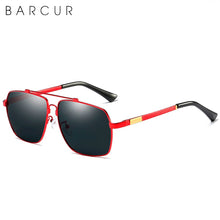 Load image into Gallery viewer, BARCUR Brand Design Titanium Alloy Frame Sunglasses Polarized Men Sun Glasses Women Pilot Eyewear Mirror Shades UV400