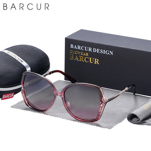BARCUR Brand Design Women Sunglasses Polarized Gradient Lens Ladies Sun Glasses UV400 Protection