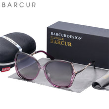 Load image into Gallery viewer, BARCUR Brand Design Women Sunglasses Polarized Gradient Lens Ladies Sun Glasses UV400 Protection