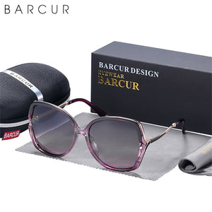 BARCUR Brand Design Women Sunglasses Polarized Gradient Lens Ladies Sun Glasses UV400 Protection