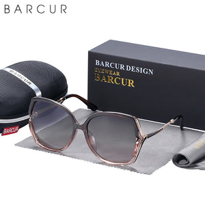 BARCUR Brand Design Women Sunglasses Polarized Gradient Lens Ladies Sun Glasses UV400 Protection