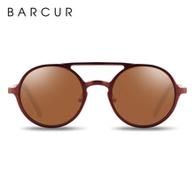 Load image into Gallery viewer, BARCUR Brand Light Weight Round Sunglasses  Brand Men Glasses Retro Vintage Women Sun glasses